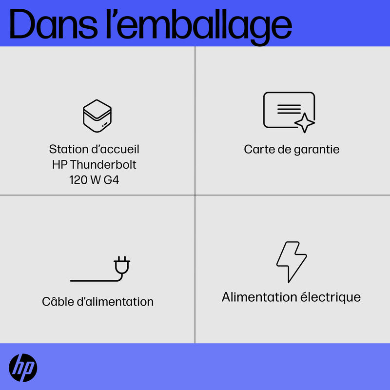 HP Station d’accueil Thunderbolt 120 W G4