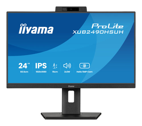 iiyama XUB2490HSUH-B2 platte PC-monitor 60,5 cm (23,8") 1920 x 1080 pixels Full HD LED Zwart