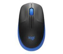 LogitechM190 | Draadloze Muis | Links- en Rechtshandig | RF | 1000 DPI | Zwart/Blauw
