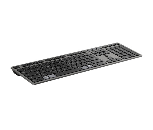 HP 725 Multi Rchrgbl WLS KB/MSE Belgium clavier Souris incluse Bureau RF sans fil + Bluetooth Noir