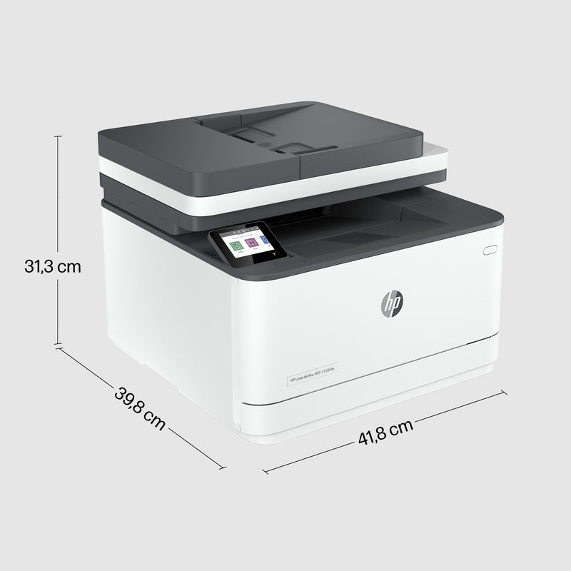 HP LaserJet Pro 3102fdw Wireless Multifunction Black and White Printer, Copier, Scanner; Duplex