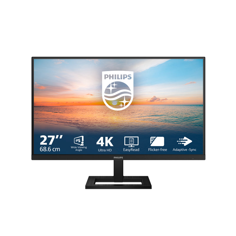 Philips 1000-serie 27E1N1900AE/00 LED-scherm 68,6 cm (27") 3840 x 2160 pixels 4K Ultra HD LCD Zwart