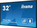 iiyama LH3260HS-B1AG 80 cm (31,5") Digitaal A-kaart Dynamisch display LED Wifi 500 cd/m² Full HD Zwart Geïntegreerde Android 11-processor 24/7