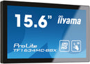 iiyama ProLite TF1634MC-B8X platte pc-monitor 39,6 cm (15.6") 1920 x 1080 Pixels Full HD LED-touchscreen Multi-user Zwart