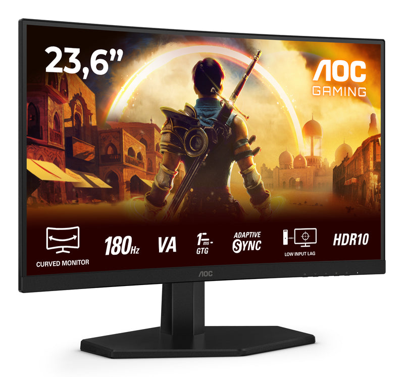 AOC G4 C24G42E écran plat de PC 59,9 cm (23.6") 1920 x 1080 pixels Full HD LED Noir, Rouge