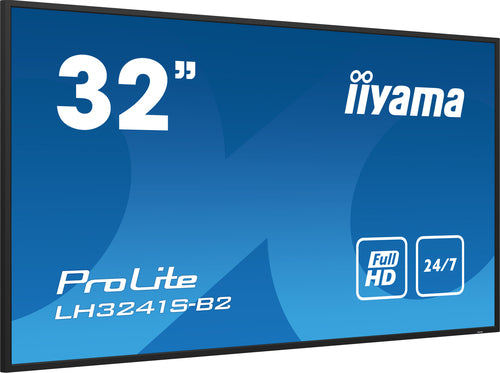 iiyama LH3241S-B2 Kiosk-stijl digitaal signage-display, 80 cm (31,5") LED, 350 cd/m², Full HD, zwart, 24/7