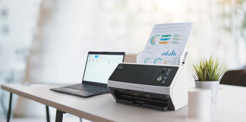 Ricoh FI-8150 Numériseur chargeur automatique de documents (adf) + chargeur manuel 600 x 600 DPI A4 Noir, Gris