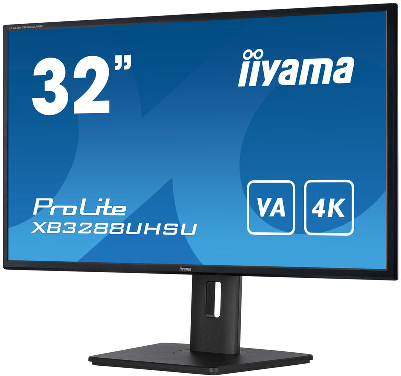 iiyama ProLite XB3288UHSU-B5 platte PC-monitor 80 cm (31.5") 3840 x 2160 Pixels 4K Ultra HD LCD Zwart