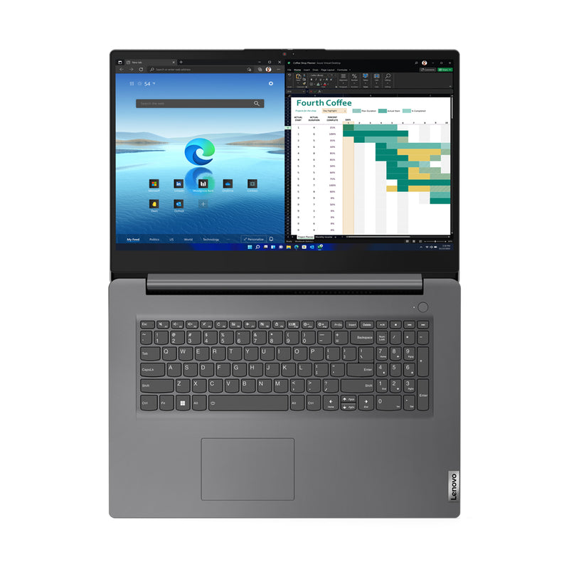 Lenovo V17 G4 IRU Intel® Core™ i7 i7-1355U Laptop 43.9 cm (17.3") Full HD 16 GB DDR4-SDRAM 512 GB SSD Wi-Fi 6 (802.11ax) Windows 11 Pro English Gray