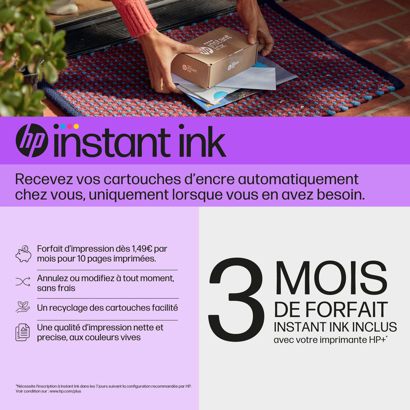 HP DeskJet 4210e Sans fil All-in-One Couleur Imprimante, Instant Ink; Copieur, Scanner
