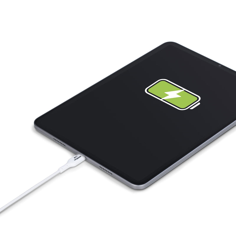 StarTech.com Câble de Charge USB-A vers USB-C de 3m, Charge et Synchronisation, 3A, USB 2.0, Gaine TPE - Cordon de Charge USB Blanc