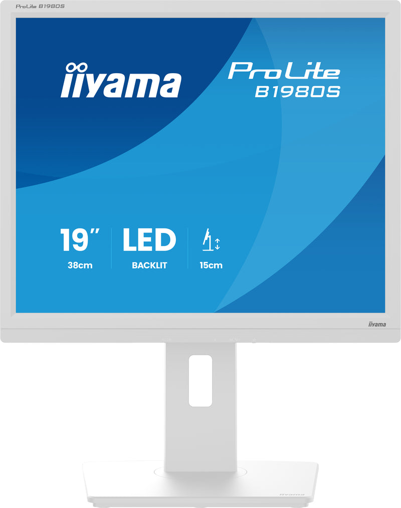iiyama ProLite B1980S-W1 écran plat de PC 48,3 cm (19") 1280 x 1024 pixels SVGA LED Blanc