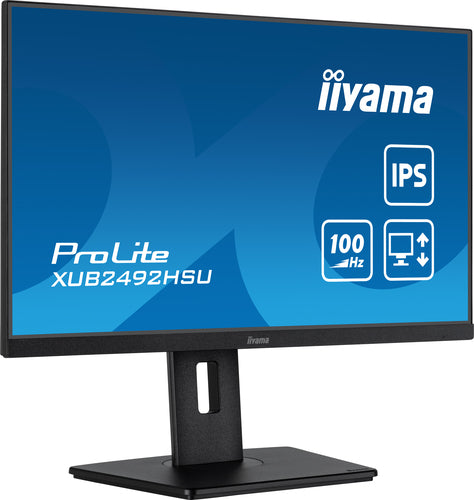 iiyama XUB2492HSU-B6 platte PC-monitor 60,5 cm (23,8") 1920 x 1080 pixels Full HD LED Zwart