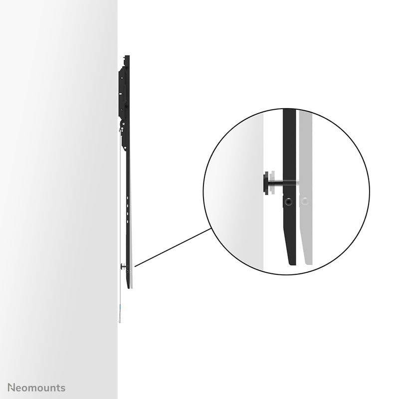 Neomounts WL30-750BL18P Vaste wandbeugel voor schermen van 50-98 inch - Afsluitbaar - Portret - Snelle installatie - TÜV-gecertificeerd