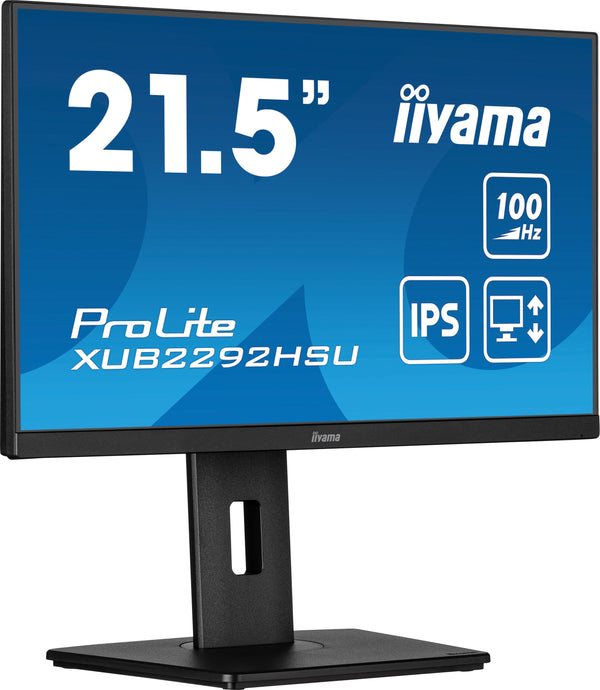 iiyama ProLite XUB2292HSU-B6 21,5" (54,6 cm) PC-flatpanelmonitor, 1920 x 1080 pixels, Full HD LED, zwart