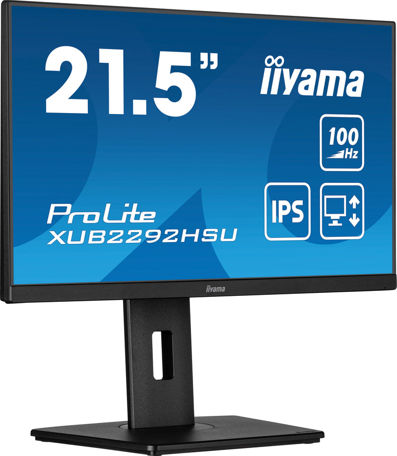 iiyama ProLite XUB2292HSU-B6 21,5" (54,6 cm) PC-flatpanelmonitor, 1920 x 1080 pixels, Full HD LED, zwart