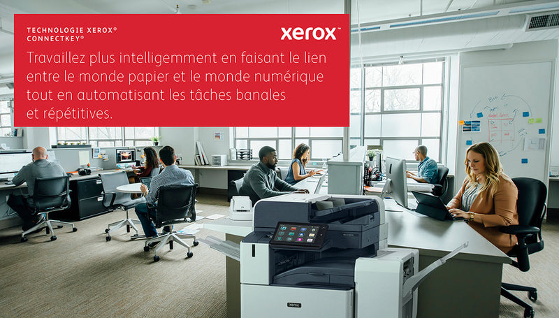 Xerox VersaLink B625 A4 61 ppm - Copie/Impression/Numérisation/Fax recto verso PS3 PCL5e/6 2 magasins 650 feuilles