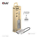 CLUB3D CSV-1586 hub & concentrateur Thunderbolt 3 40000 Mbit/s Argent