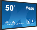 iiyama TF5039AS-B1AG Dynamisch display, 125,7 cm (49,5") LED-flatpanel digitaal signage-display, 500 cd/m², 4K Ultra HD, zwart, touchscreen, geïntegreerde Android-processor, 24/7