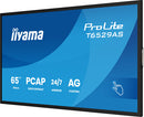 iiyama T6529AS-B1AG Dynamisch display Interactief flatpanel 163,8 cm (64,5") LED Wifi 500 cd/m² 4K Ultra HD Zwart Touchscreen Geïntegreerd Processor Android 24/7