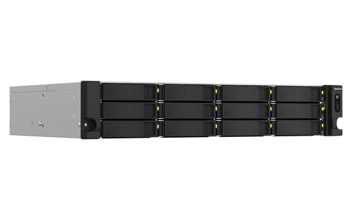 QNAP TS-1264U-RP NAS Rack (2 U) Intel® Celeron® 8 GB DDR4 0 TB QNAP QTS Aluminum, Black