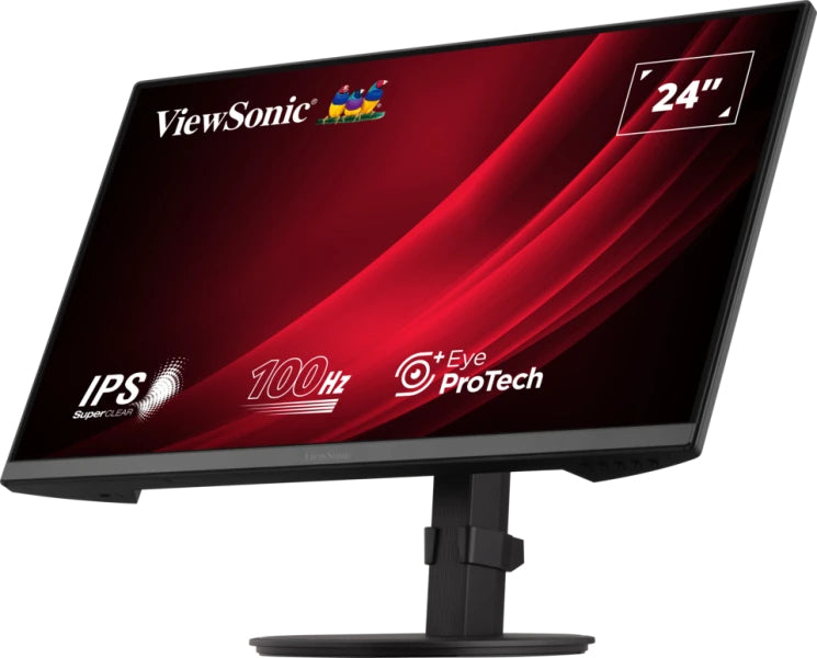 Viewsonic VA VA2408-HDJ PC flatscreen 61 cm (24") 1920 x 1080 pixels Full HD LED Zwart