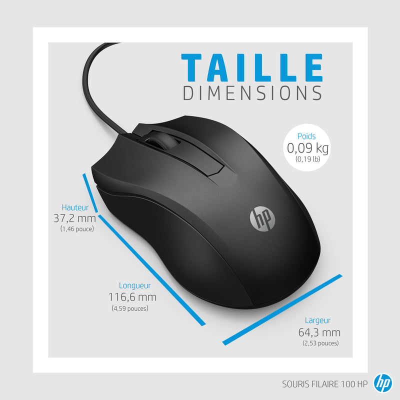 HP Wired Mouse 100