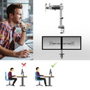 ACT AC8336 support d'écran plat pour bureau 81,3 cm (32") Argent