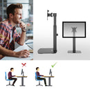 ACT AC8331 support d'écran plat pour bureau 81,3 cm (32") Noir