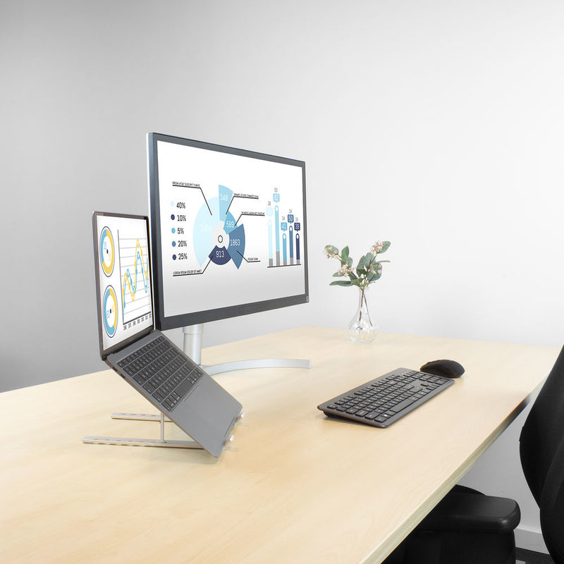 ACT AC8120 Support de livres Supports de Laptop Gris 39,6 cm (15.6")