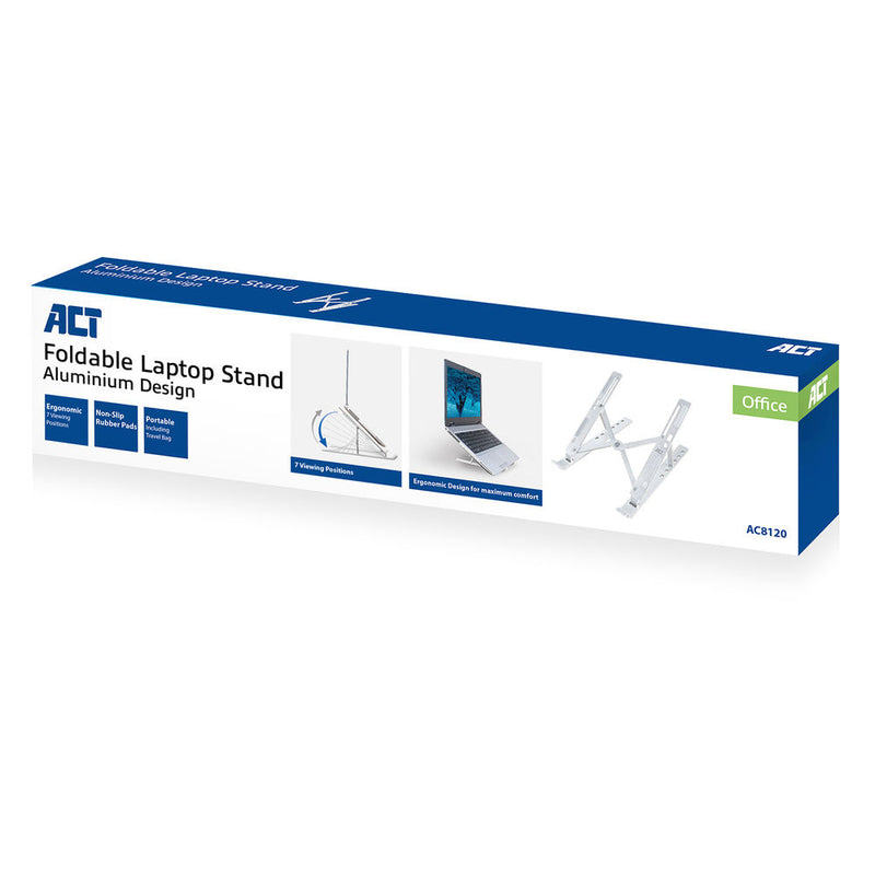 ACT AC8120 Support de livres Supports de Laptop Gris 39,6 cm (15.6")