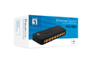 LevelOne FEU-0812 Unmanaged Fast Ethernet (10/100) Network Switch, Black