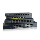 Zyxel GS1915-24EP Beheerde L2 Gigabit Ethernet (10/100/1000) Ethernet-verbinding, ondersteunt Power over Ethernet (PoE) 1U Zwart