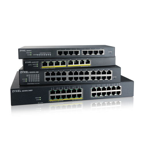 Zyxel GS1915-24EP Beheerde L2 Gigabit Ethernet (10/100/1000) Ethernet-verbinding, ondersteunt Power over Ethernet (PoE) 1U Zwart