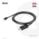 CLUB3D CAC-1187 câble vidéo et adaptateur 1,8 m Mini DisplayPort HDMI Noir
