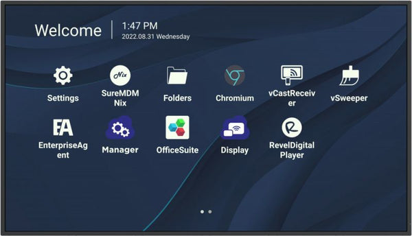 Viewsonic CDE4330 Écran d'affichage dynamique 109,2 cm (43") Wifi 450 cd/m² 4K Ultra HD Noir Intégré dans le processeur Android 11