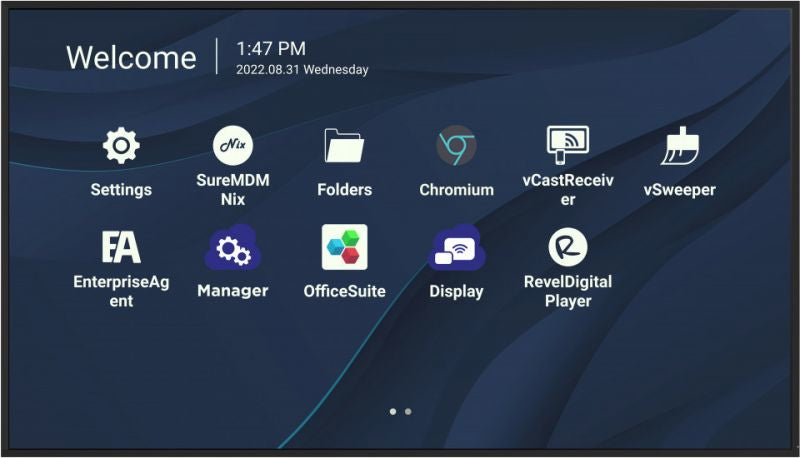 Viewsonic CDE7530 Écran d'affichage dynamique 190,5 cm (75") Wifi 450 cd/m² 4K Ultra HD Noir Intégré dans le processeur Android 11