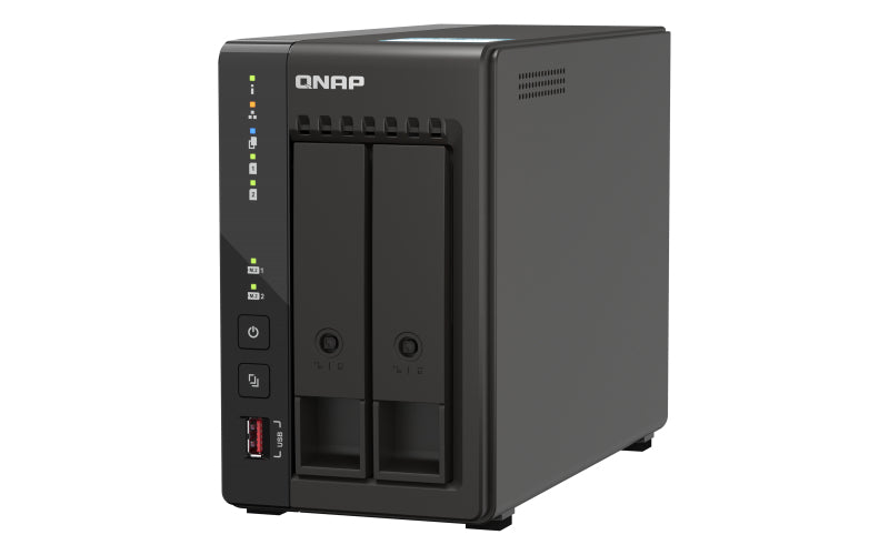 QNAP TS-253E NAS Tower Intel® Celeron® J6412 8 GB 0 TB QNAP QTS Zwart