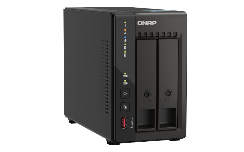 QNAP TS-253E NAS Tower Intel® Celeron® J6412 8 GB 0 TB QNAP QTS Zwart