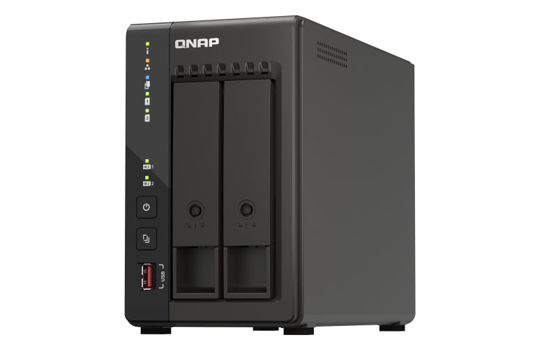 QNAP TS-253E NAS Tower Intel® Celeron® J6412 8 GB 0 TB QNAP QTS Zwart
