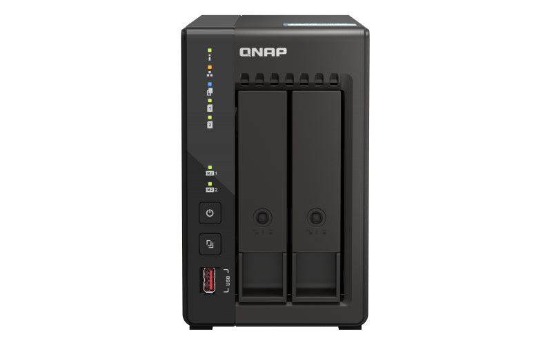QNAP TS-253E NAS Tower Intel® Celeron® J6412 8 GB 0 TB QNAP QTS Zwart