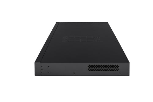 LevelOne GES-2128P Gigabit Ethernet (10/100/1000) Managed L2 Network Switch, Ethernet Connection, Supports Power over Ethernet (PoE), Black