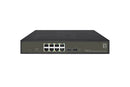 LevelOne GES-2110P Gigabit Ethernet (10/100/1000) Managed L2 Network Switch, Ethernet Connection, Supports Power over Ethernet (PoE), Black