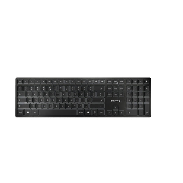 CHERRY KW 9100 SLIM clavier Universel RF sans fil + Bluetooth QWERTY Anglais Noir