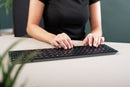CHERRY KW 9100 SLIM clavier Universel RF sans fil + Bluetooth QWERTZ Suisse Noir