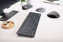 CHERRY KW 9100 SLIM clavier Universel RF sans fil + Bluetooth QWERTY Anglais Noir