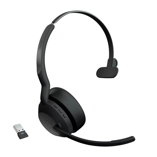 Jabra Evolve2 55 Casque Sans fil Arceau Bureau/Centre d'appels Bluetooth Noir