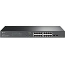 TP-Link JetStream TL-SG2218P Managed L2/L2+ Gigabit Ethernet (10/100/1000) Network Switch, Ethernet Connection, Supports Power over Ethernet (PoE), 1U, Black