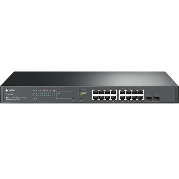 TP-Link JetStream TL-SG2218P Managed L2/L2+ Gigabit Ethernet (10/100/1000) Network Switch, Ethernet Connection, Supports Power over Ethernet (PoE), 1U, Black