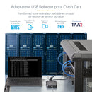 StarTech.com Adaptateur crash cart pour PC portable avec boîtier durable - Console KVM USB avec transfert de fichier et acquisition vidéo